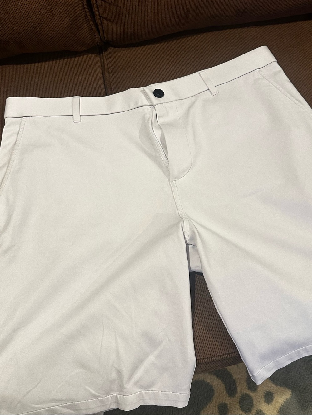 Men's Greyson Sequoia - White Performance Golf Shorts - Tailored Waist -